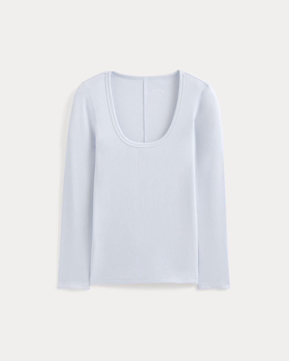 Luxe Rib Deep U-Neck Top | Skywriting - Image 2