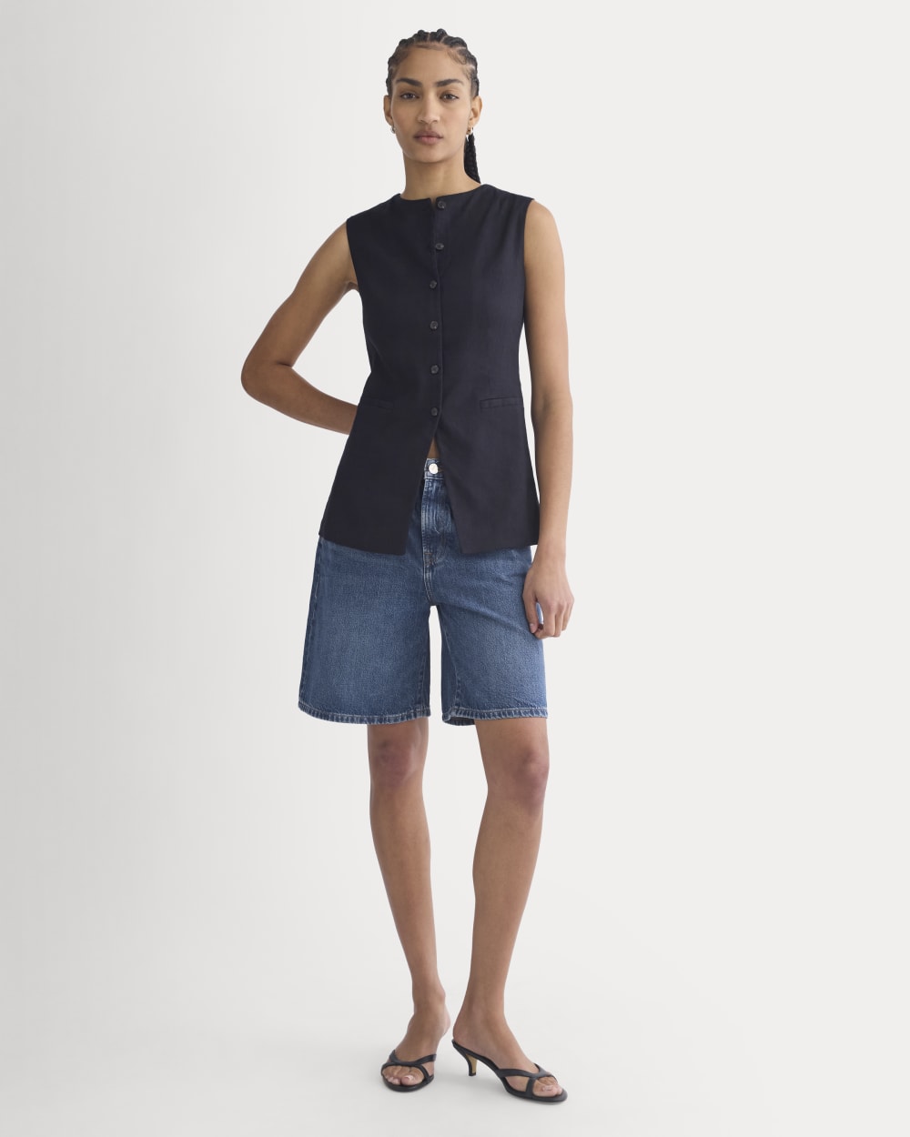 Loose Jean Short | Dark Wash - Image 3
