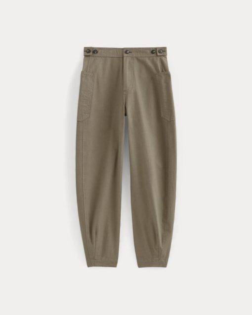 Alternative view of The Fatigue Barrel Pant | Taupe