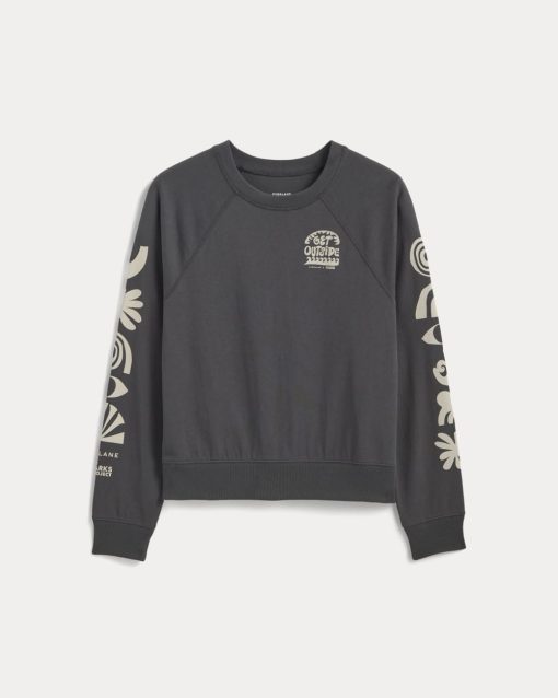 Alternative view of The Everlane x Parks Project Off-Duty Long-Sleeve Tee | Forged Iron / Natural