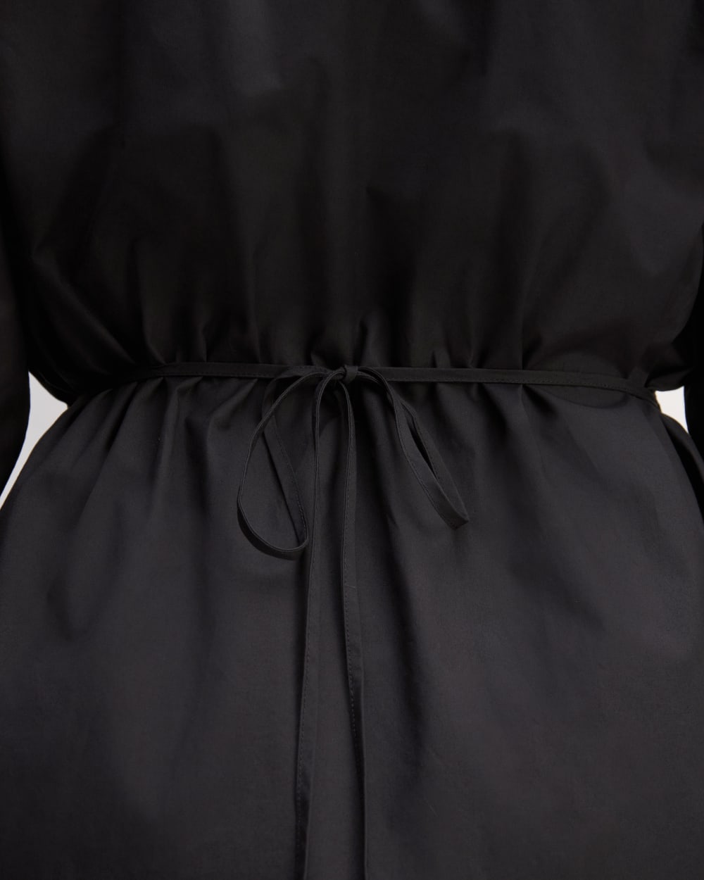 The Supima® Cotton Midi Shirt Dress | Black - Image 5