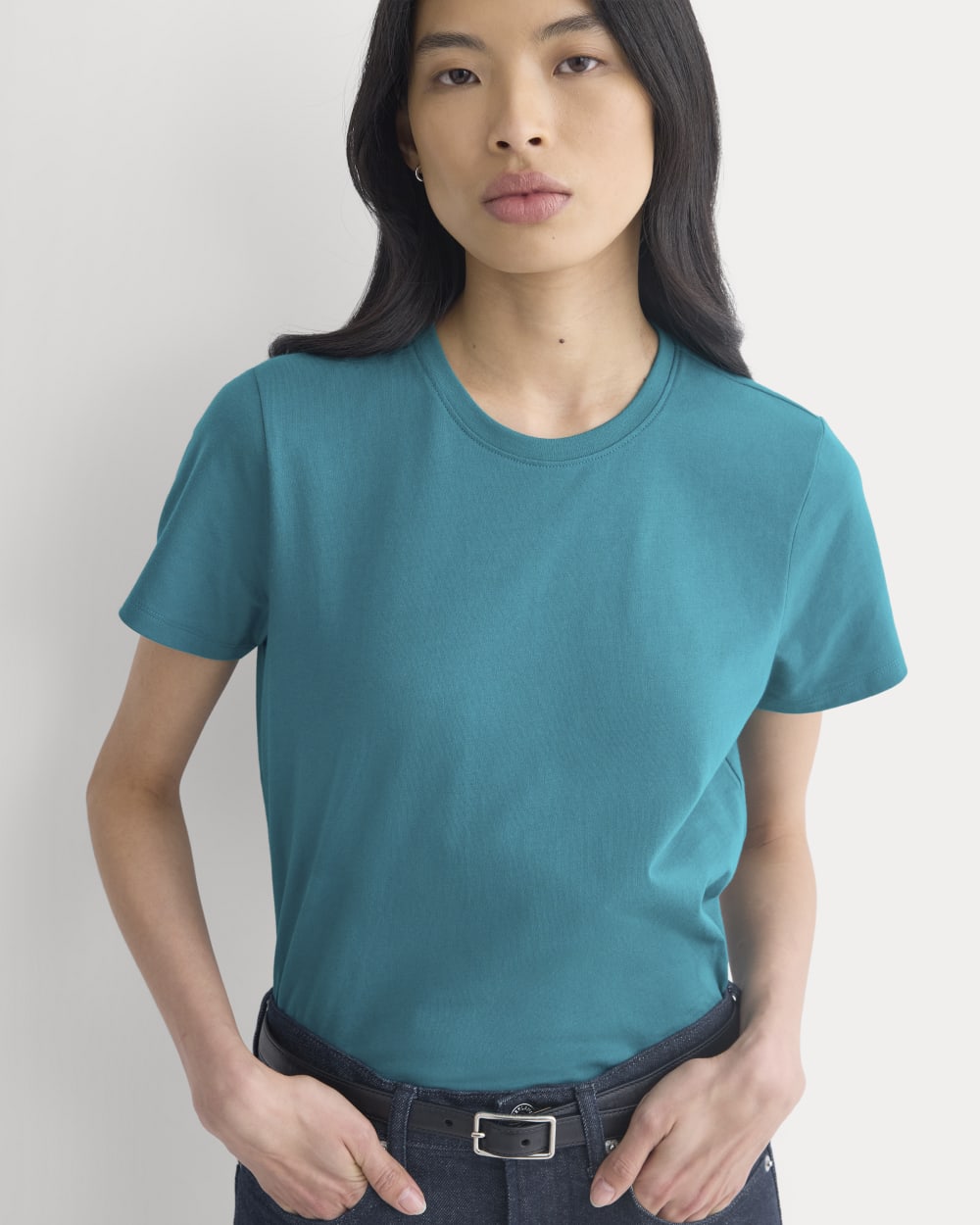 The Slim Crew in Essential Cotton | Everglade - Image 4