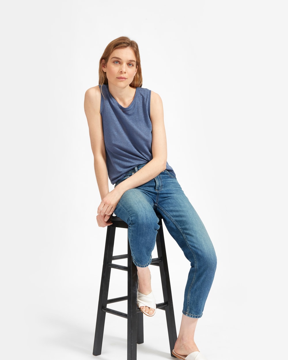 The Super-Soft Relaxed Jean | Mid Blue - Image 13