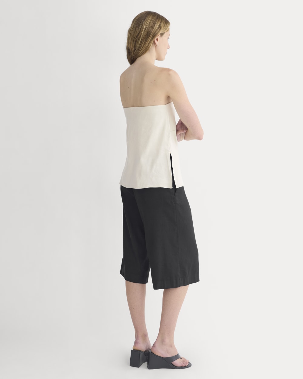 Tube Top in Stretch Linen | Birch - Image 5