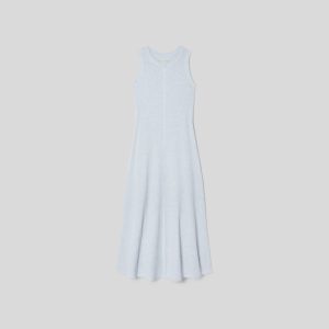 Alternative view of The  Organic Cotton Waffle Tank Dress | Heathered Periwinkle