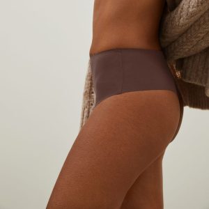 Alternative view of The Invisible High-Rise Thong | Dark Tan