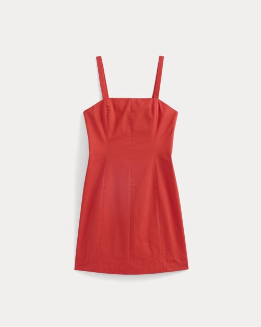 Alternative view of Seamed Mini Dress | Fiery Red