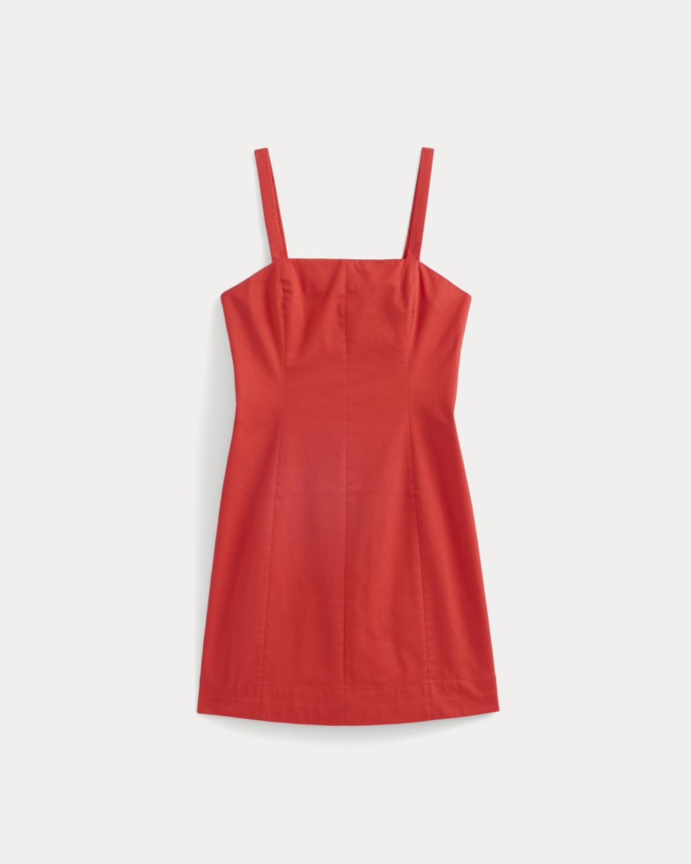 Seamed Mini Dress | Fiery Red - Image 2
