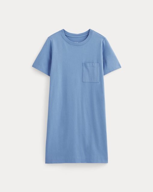 Alternative view of The Organic Cotton Weekend Tee Dress | Blue Opal