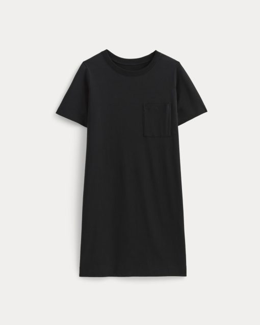 Alternative view of The Organic Cotton Weekend Tee Dress | Black