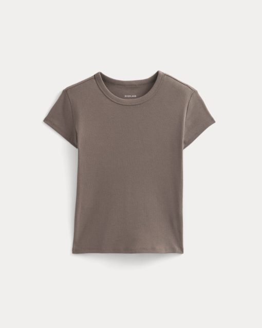 Alternative view of RetroSoft Cotton Crew | Deep Taupe