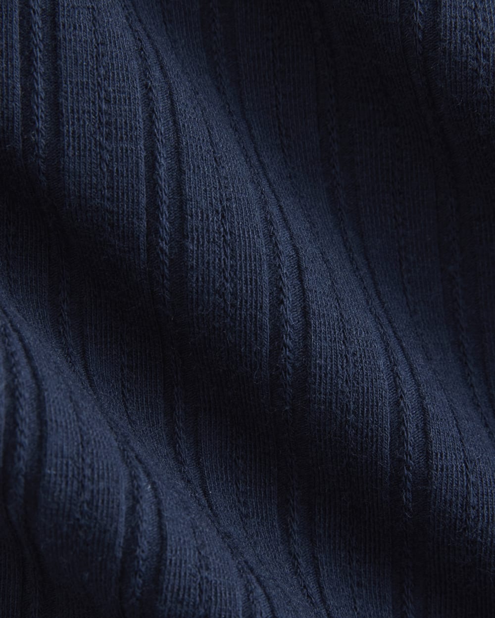 Cardigan in Pointelle | Deep Navy - Image 6