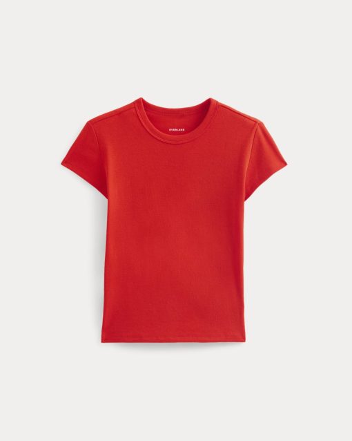 Alternative view of RetroSoft Cotton Crew | Fiery Red