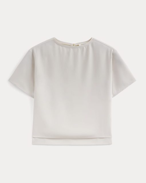 Alternative view of Drapey Crepe Top | Birch