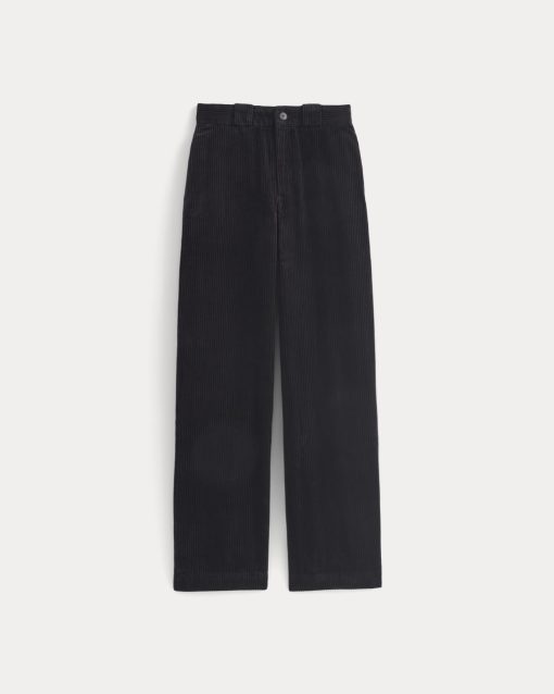 Alternative view of Corduroy Wide-Leg Trouser | Black