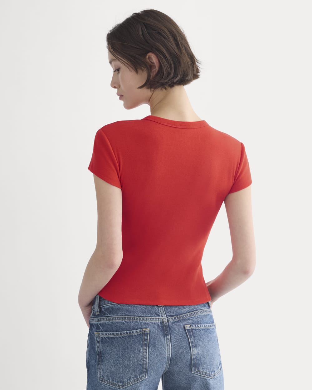 RetroSoft Cotton Crew | Fiery Red - Image 5
