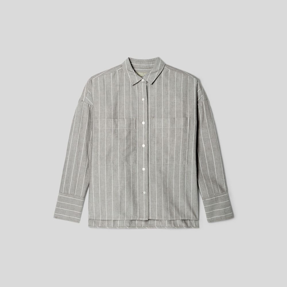 The Boxy Oxford | Chocolate Brown / White - Image 2