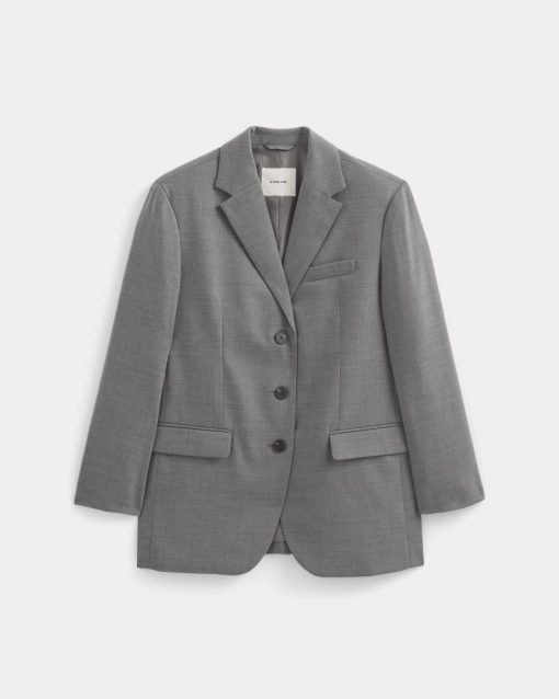 Alternative view of Blazer in Tailor Twill | Heather Graphite