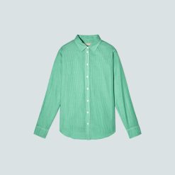Alternative view of The Must-Have Shirt in Silky Cotton | Bright Jade / White