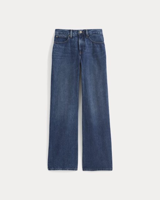 Alternative view of Relaxed Mid-Rise Bootcut Jean | Dark Indigo