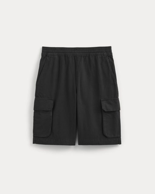 Alternative view of Pull-On Cargo Short | Black