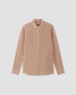 Alternative view of The Must-Have Shirt in Washable Silk | Blush Pink