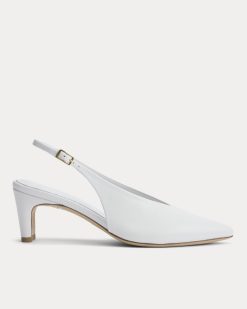 Pointed-Toe Slingback Heel | Snow