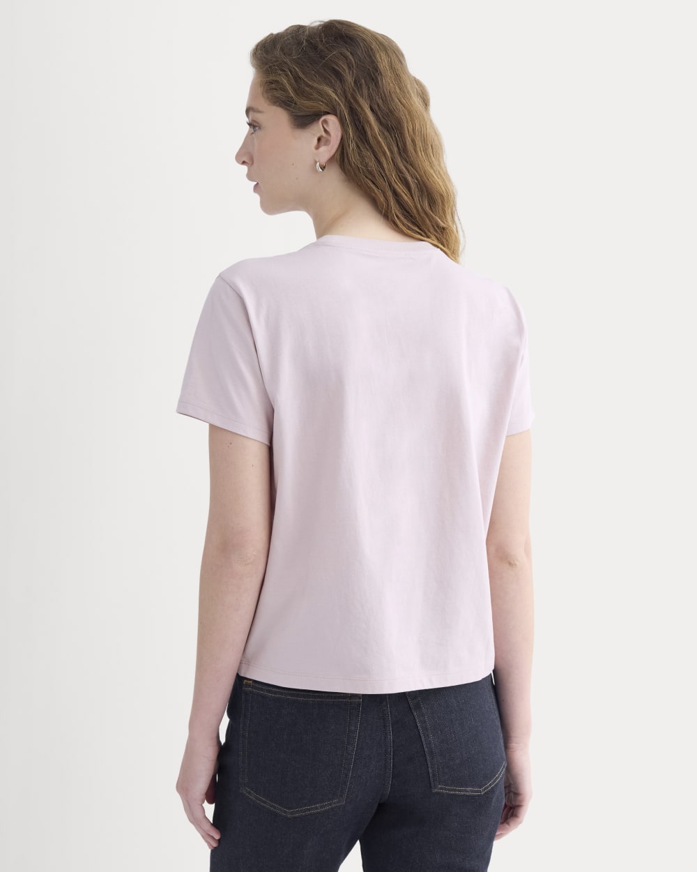 The Box-Cut Tee in Essential Cotton | Burnished Lilac | No Pocket - Image 5