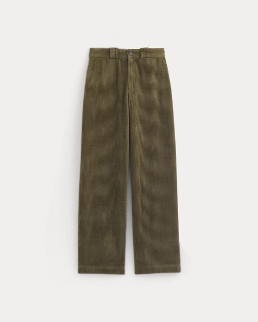 Alternative view of Corduroy Wide-Leg Trouser | Beech
