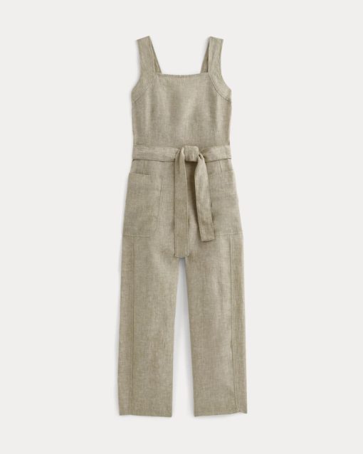 Alternative view of The Utility Coverall in Linen | Cornstalk Chambray