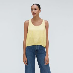 Alternative view of The Naia™ Ripple Tank | Pastel Yellow