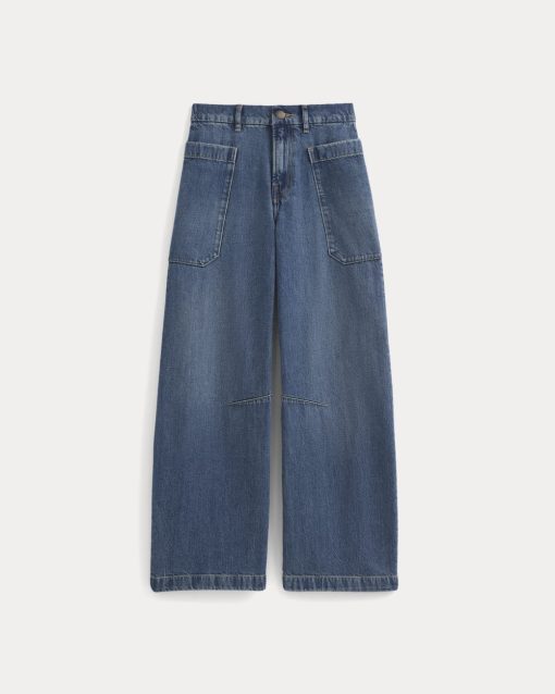Alternative view of The Gardener Pull-On Jean | Medium Indigo