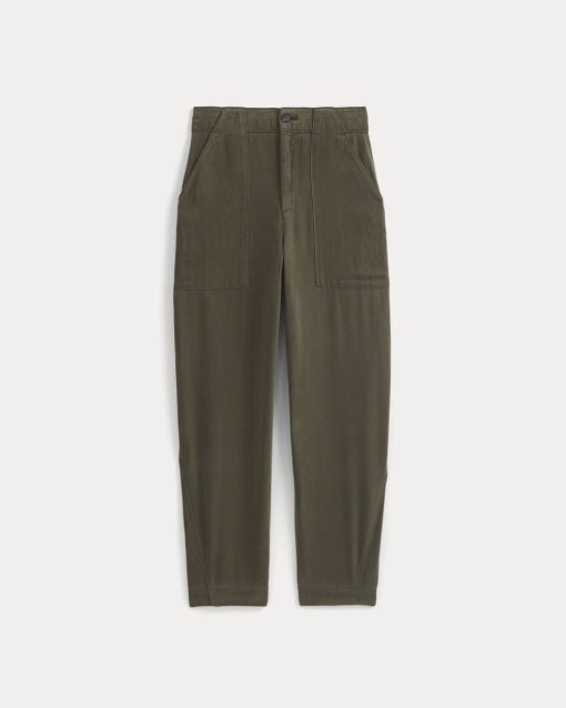 Alternative view of Patch Pocket Ballon Pant in Buttersoft | Olive Night