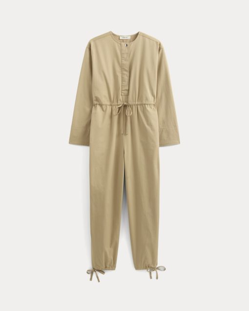 Alternative view of The Utility Drawstring Jumpsuit | Classic Khaki