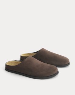 Alternative view of Suede Clog | Deep Brown