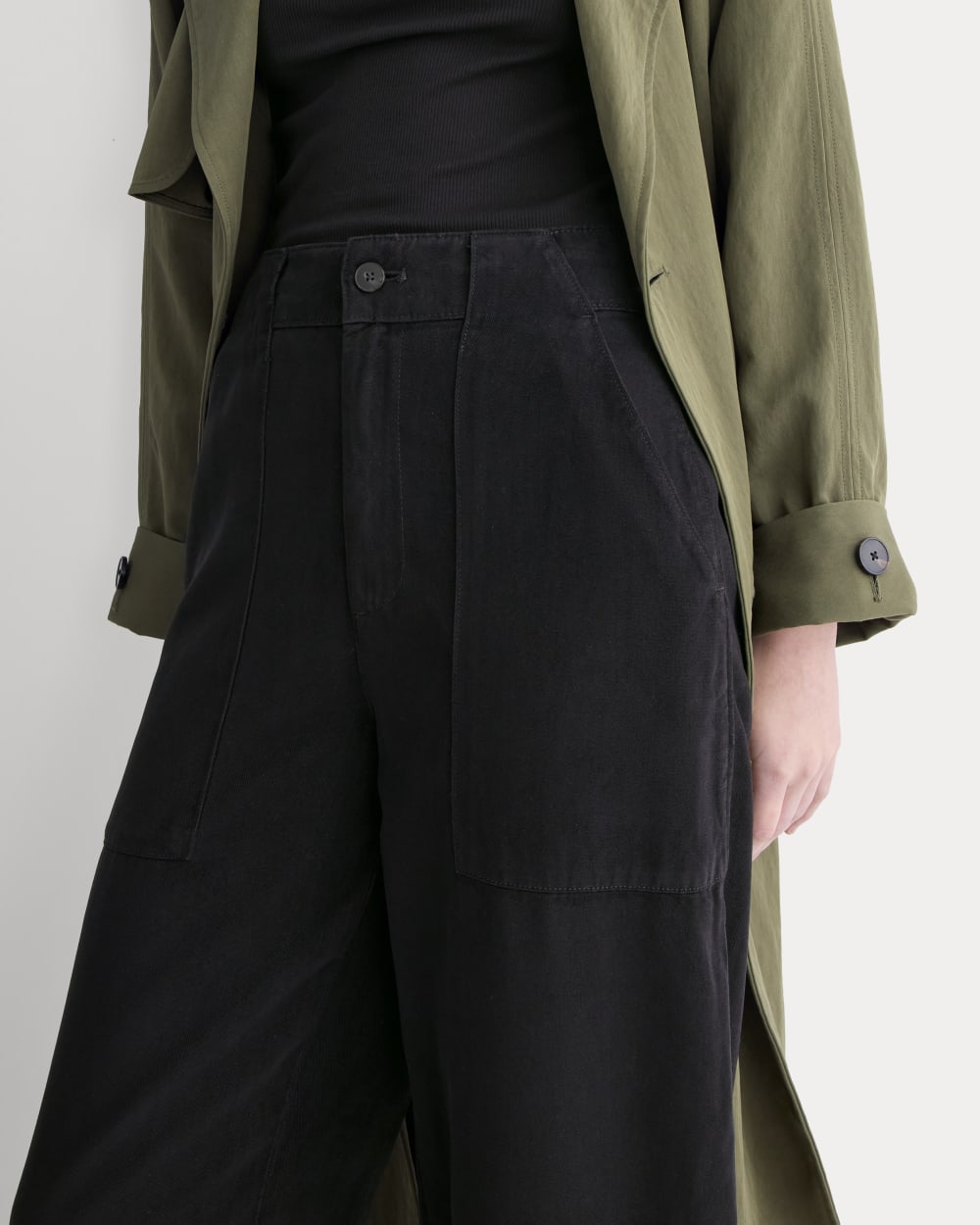 Patch Pocket Ballon Pant in Buttersoft | Black - Image 5