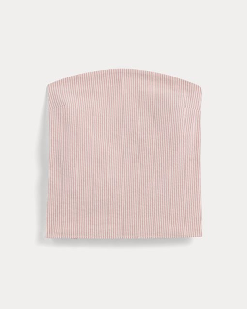 Alternative view of The Seersucker Tube Top | Soft Orange