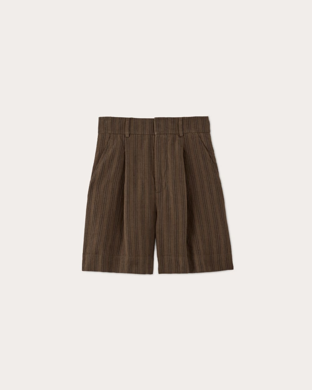 The Linen Way-High® Drape Short | Cocoa / Black - Image 2