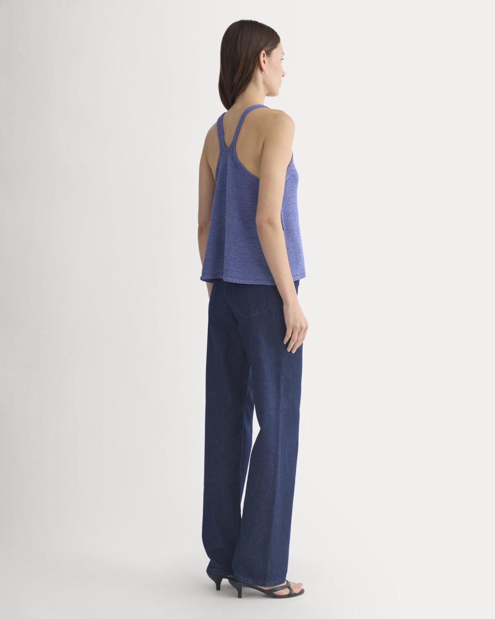 Racerback V-Neck Sweater | Blue Dusk - Image 5