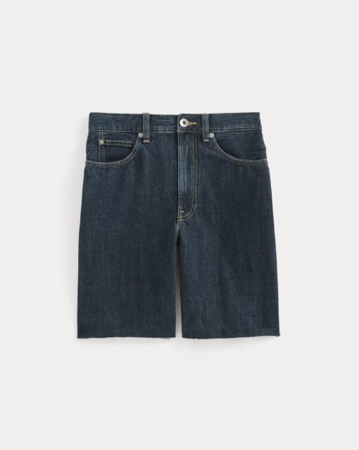 Alternative view of The OG Baggy Jean Short | Dark Indigo