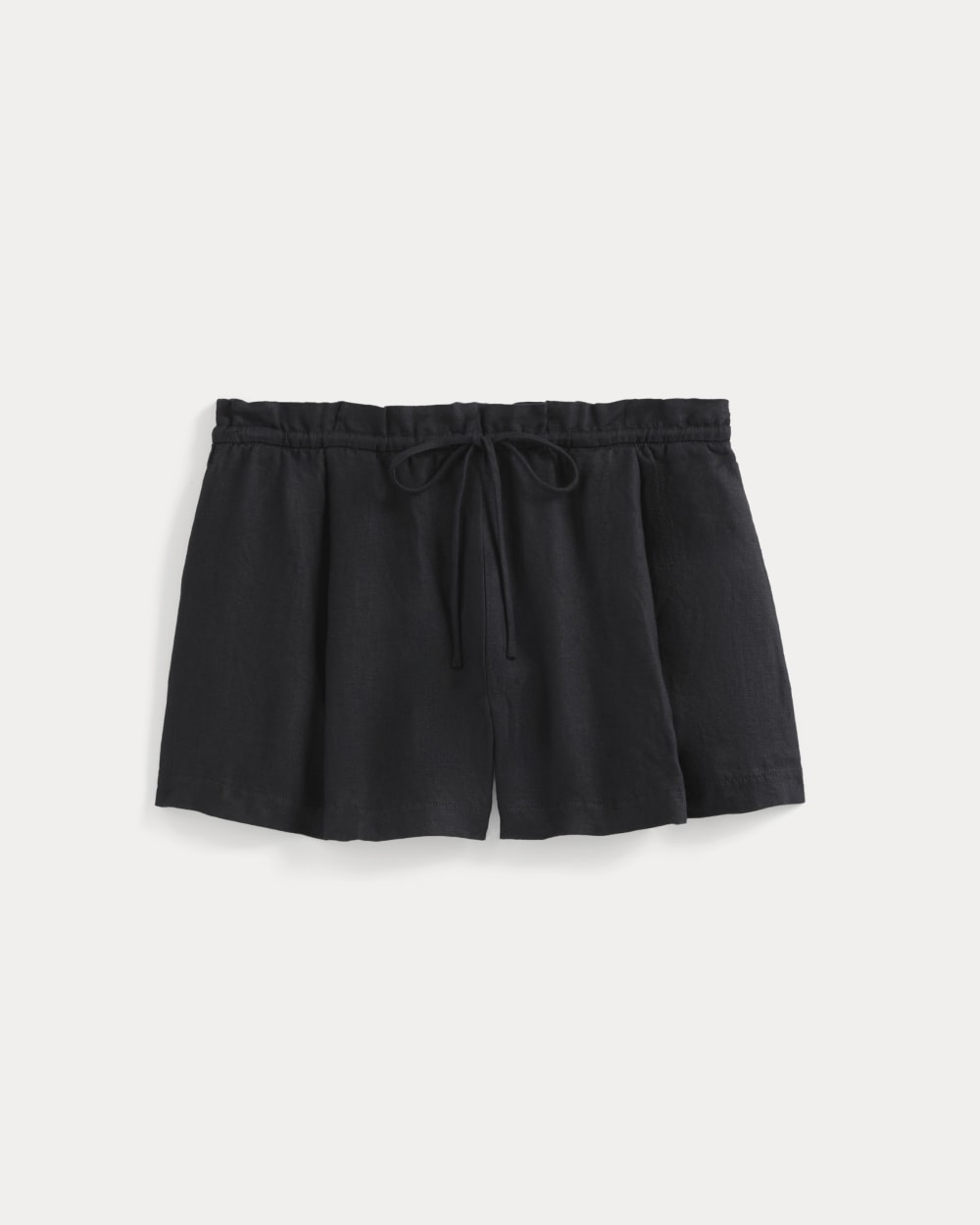 Flowy Short in Linen | Black - Image 2