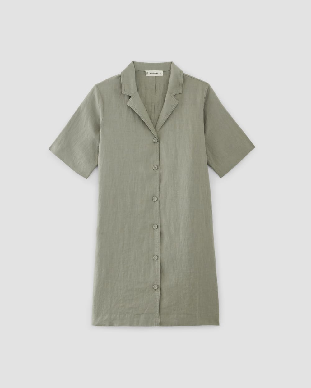 The Shirtdress in Linen | Sage Green - Image 2