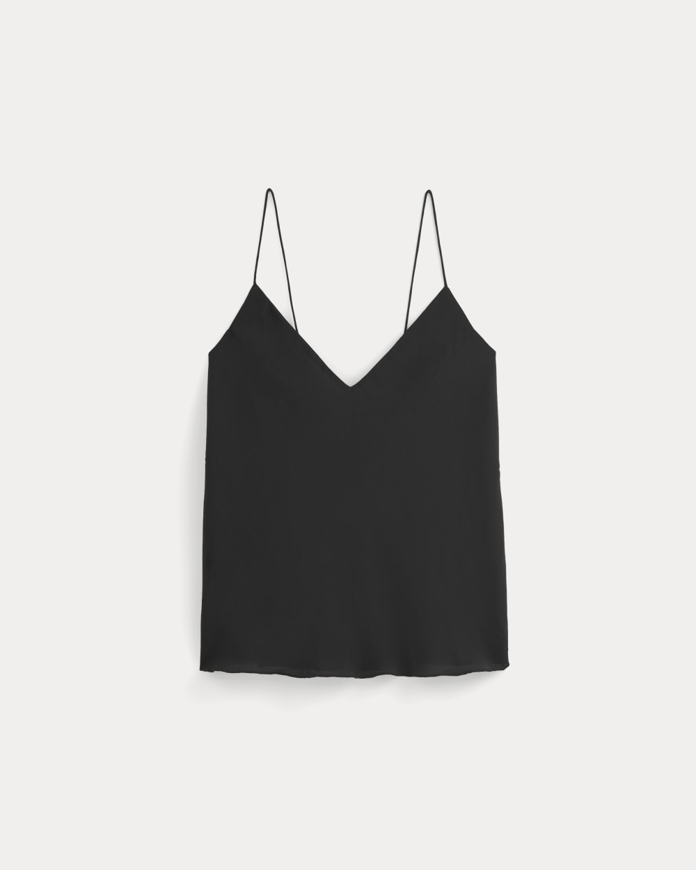 The Tie Back Cami in Washable Silk | Black - Image 2