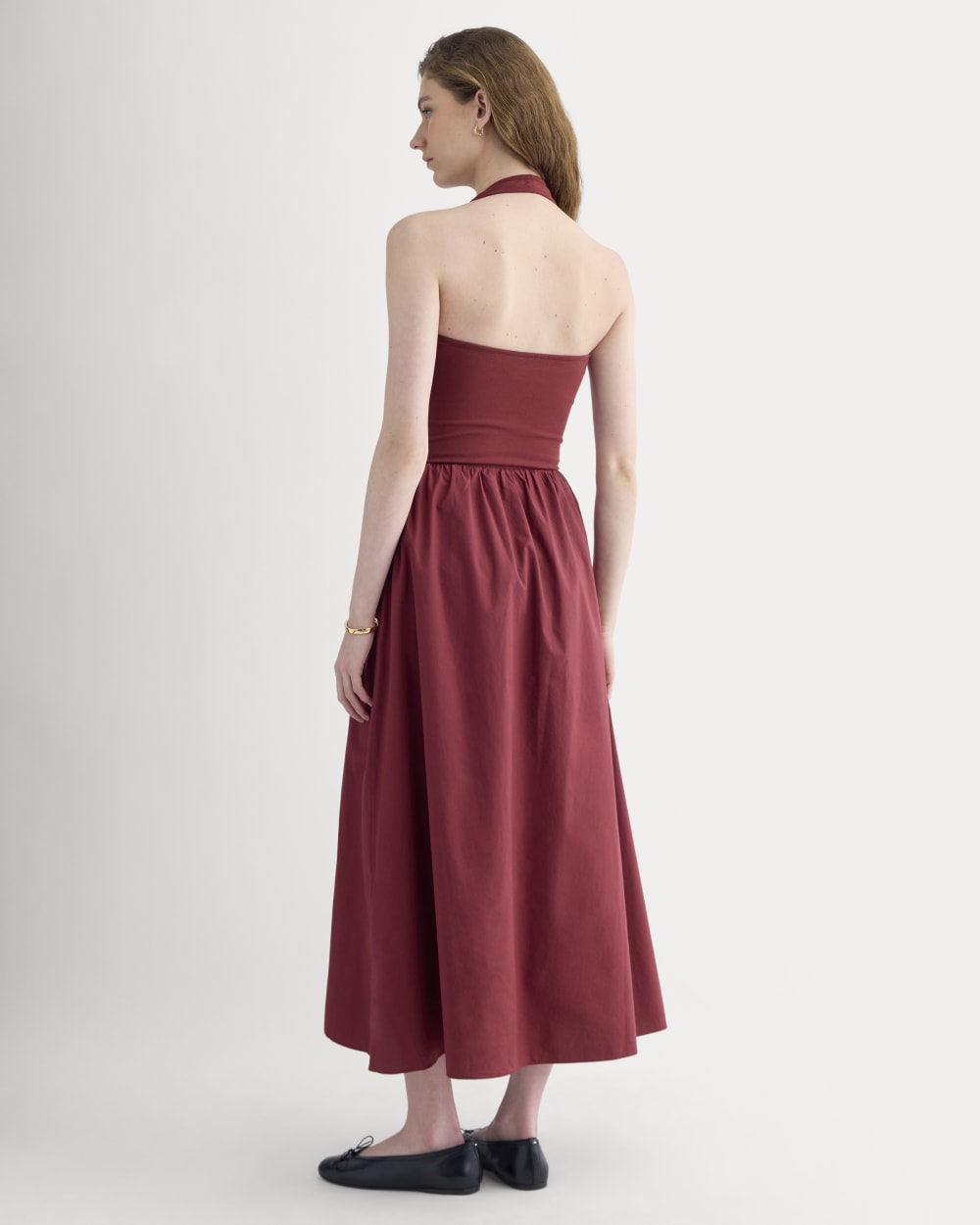 Halter Dress in Ultrasoft Cotton | Pomegranate - Image 4