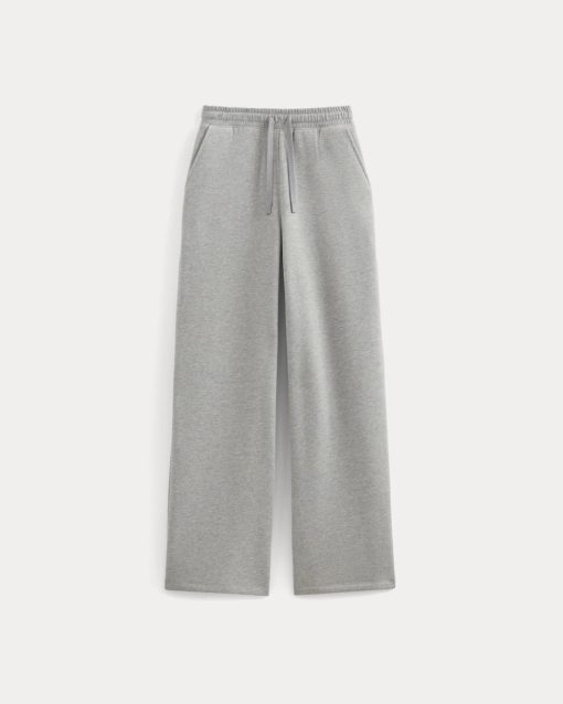 Alternative view of Luxe Fleece Wide-Leg Sweatpant | Vintage Heather Grey