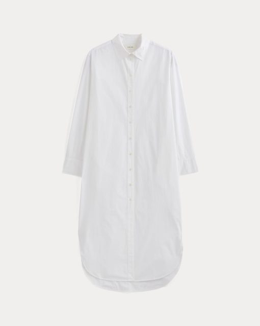 Alternative view of Midi Shirtdress in Ultrasoft Cotton | White