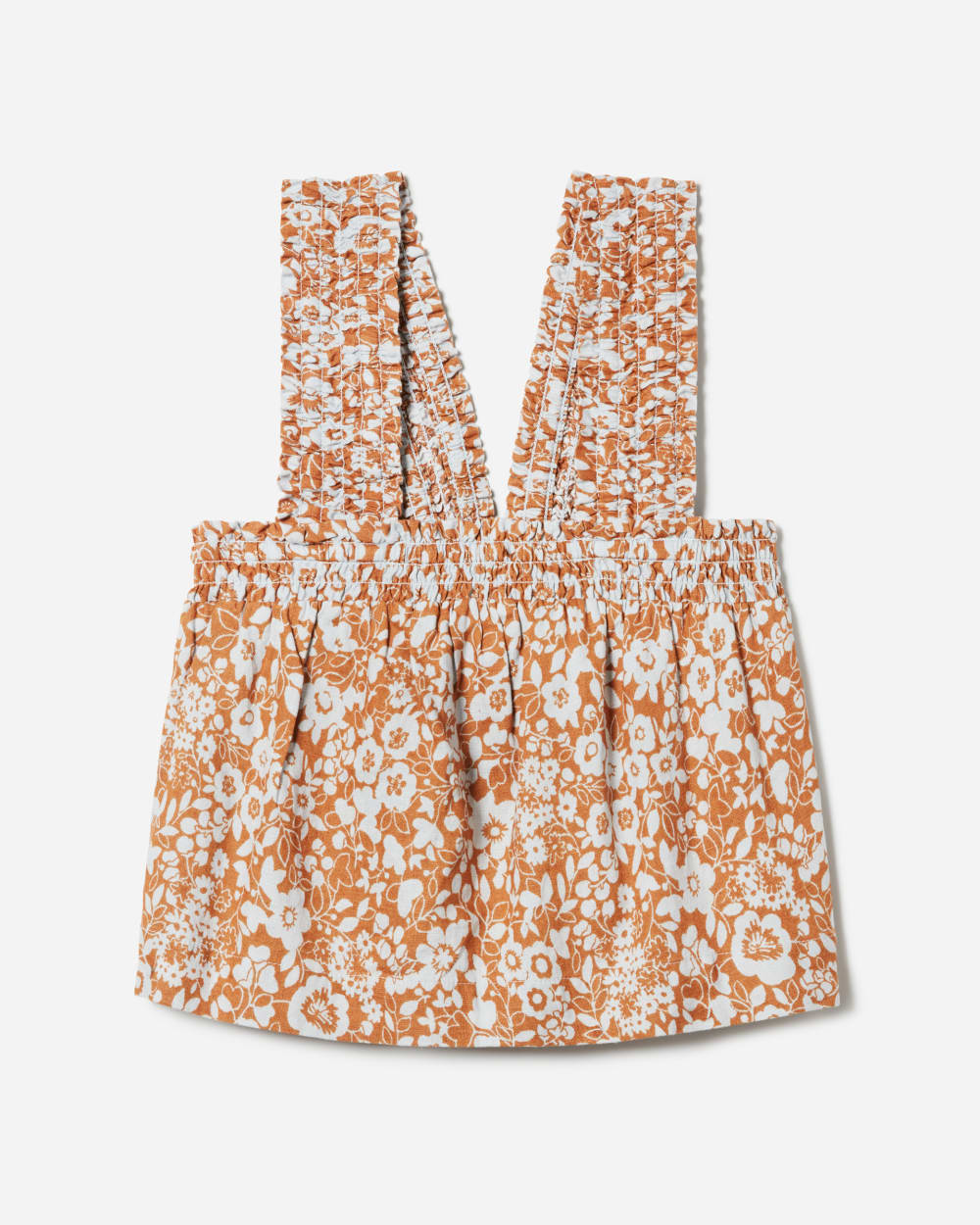 The Smocked Linen Cami | Honey Floral - Image 4