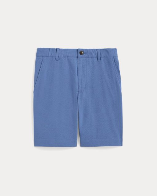 Alternative view of The Seersucker Short | Soft Cobalt