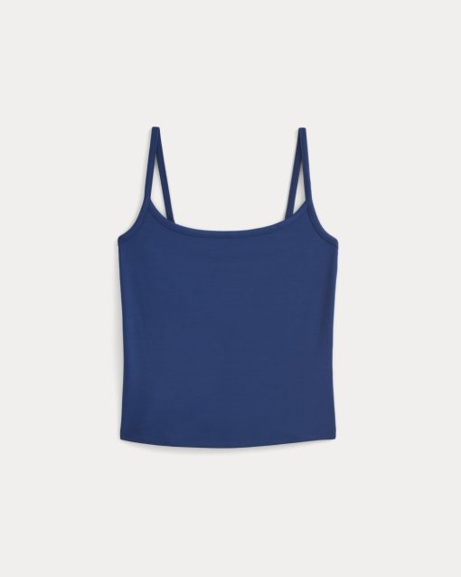 Alternative view of Scoopneck Cami | Estate Blue