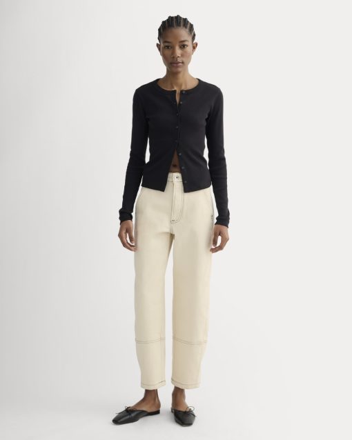 The Utility Barrel Pant | Ecru | Regular
